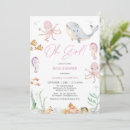 Search for ocean baby girl shower invitations Whale