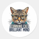 Search for cat with glasses stickers Kitten