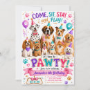 Recherche de patte de chien invitations Fête d'anniversaire de chiot
