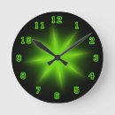 Recherche de vert néon horloges Moderne