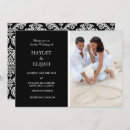 Recherche de black and white mariage invitations Noir et blanc