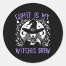 Search for retro witch stickers Wicca