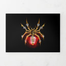 Recherche de araignée noire invitations Rouge