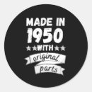 Search for made in 1950 stickers Funny