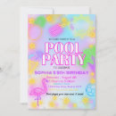 Search for glow birthday invitations Swimming