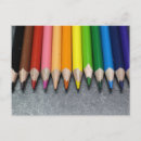 Recherche de crayons colorés cartes postales Couleurs