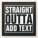 Recherche de parodie dessous de verres Typographie