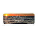Search for sunset beach return address labels Modern