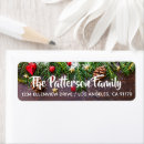 Search for green heart return address labels Rustic