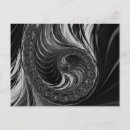 Search for white fractal postcards Black and white