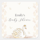 Search for elegant princess baby shower stickers Swan