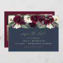 Search for burgundy floral save the dates Gold