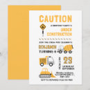 Recherche de de construction anniversaire invitations Simple