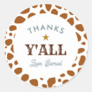 Search for cow print thank you stickers Rodeo