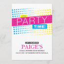 Search for 1980s birthday invitations Bright