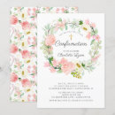 Search for pink confirmation invitations Watercolor