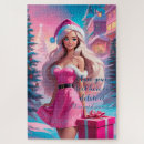 Search for beautiful girl puzzles Pink