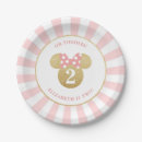 Search for minnie mouse paper plates Pink and gold