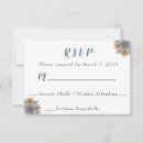 Search for blue and orange wedding rsvp cards Flowers