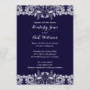 Search for royal blue wedding invitations Vintage