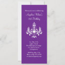 Search for chandelier birthday invitations Chic