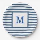 Search for monogram paper plates Stripes