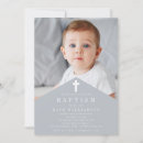 Search for minimalist christening invitations Baby boy baptism