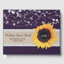 Search for purple wedding guest books Country
