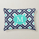 Search for navy and turquoise pillows White