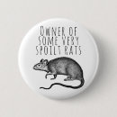 Search for cute rats buttons Rat lover