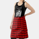 Search for plaid monogram aprons Chef