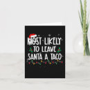 Search for taco christmas cards Xmas