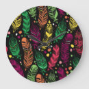 Search for white feather clocks Hand drawn
