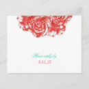 Search for engaged rsvp cards Red