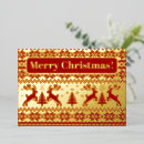 Search for traditional christmas invitations Gold