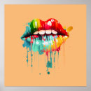 Recherche de bouche rouge posters Fille