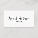Search for real estate broker business cards Minimalist