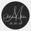 Recherche de gris blanc noir autocollants Monogramme