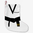Search for karate christmas stockings Black belt