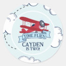 Search for aeroplane birthday stickers For kids