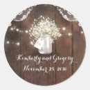 Search for rustic mason jar wedding stickers Barn