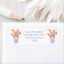 Search for orange blue return address labels Fall