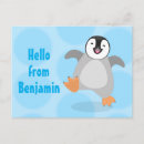 Recherche de pingouins mignons cartes postales Hiver