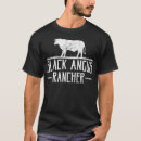 Search for angus cattle tshirts Black