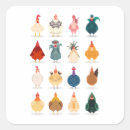 Search for chicken cartoon stickers Colourful