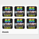 Search for 85th birthday stickers 85 years old