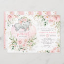 Recherche de pink elephant baby shower invitations Baby girl