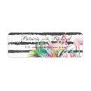 Search for tropical wedding return address labels White