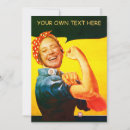 Search for rosie the riveter invitations Retro