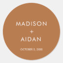 Recherche de minimaliste mariage autocollants Orange brulé